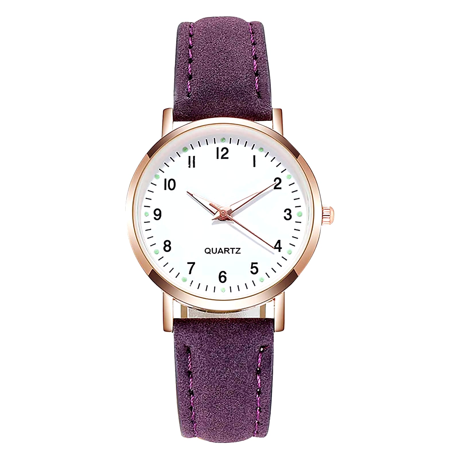 Ladies Luminous Quartz Watch, Digital Leather Watch Ladies Quartz Watch