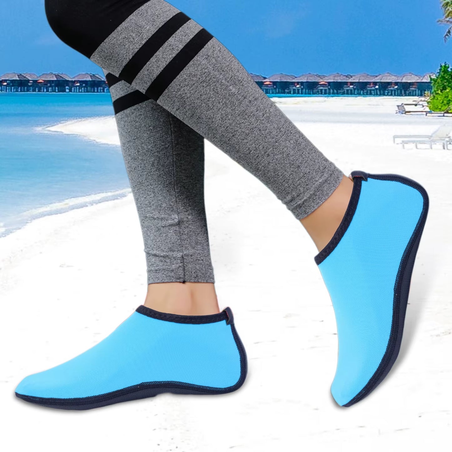 Water Shoes Men Women Swimming Socks Printing Color Summer Beach Sneakers Seaside Sneaker Socks Slippers for Men Women