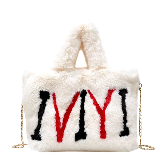 Plush Tote Bags Chain Women Bags Soft Fluffy Bags NEW Winter Bags for Women 2020 Furry Bags Luxury Handbag Fur Shoulders Bags