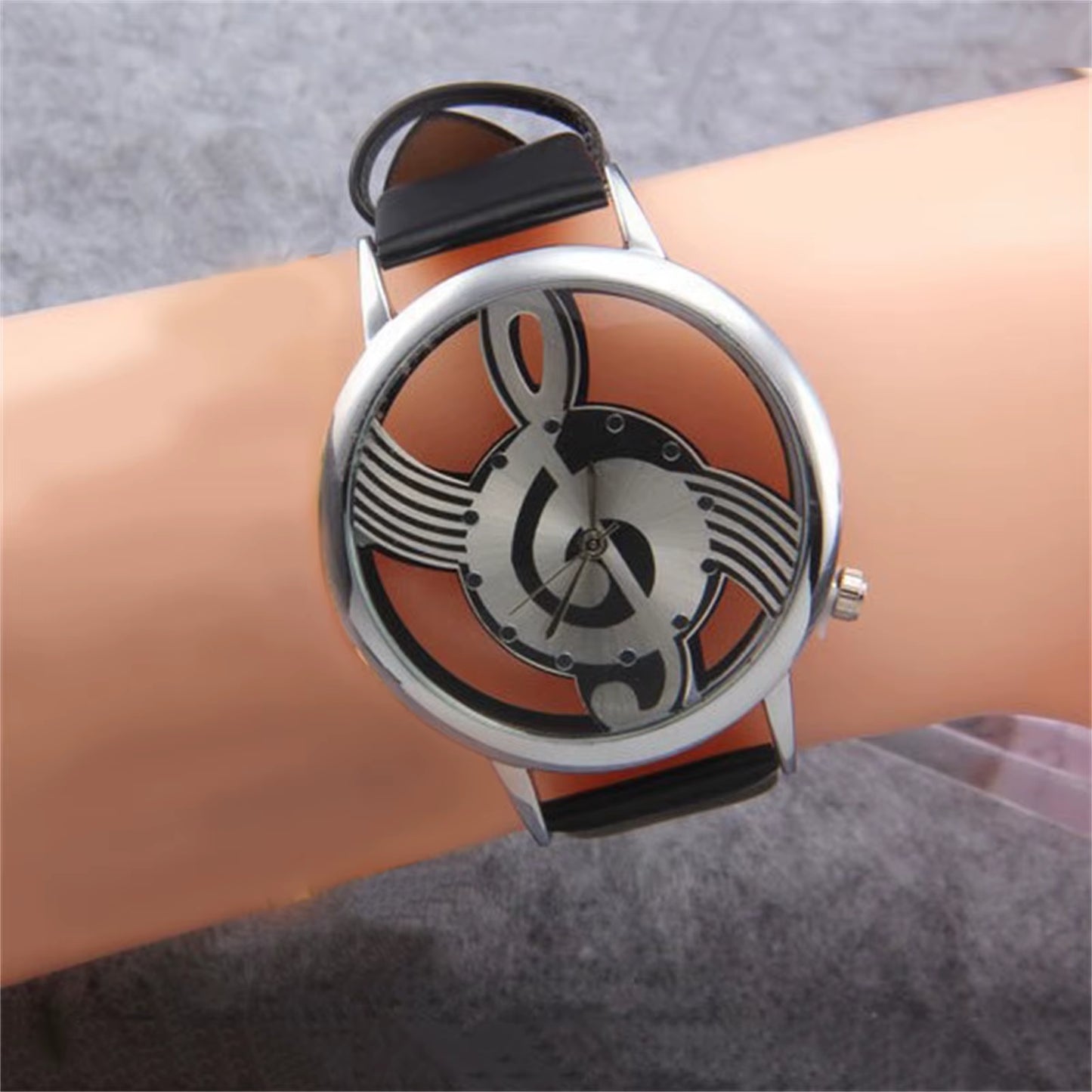 Hollow Dial Quartz Watch Clothing Accessories Music Score Casual Watch Couple Business Watch Ladies Watch Reloj De Mujer 2023