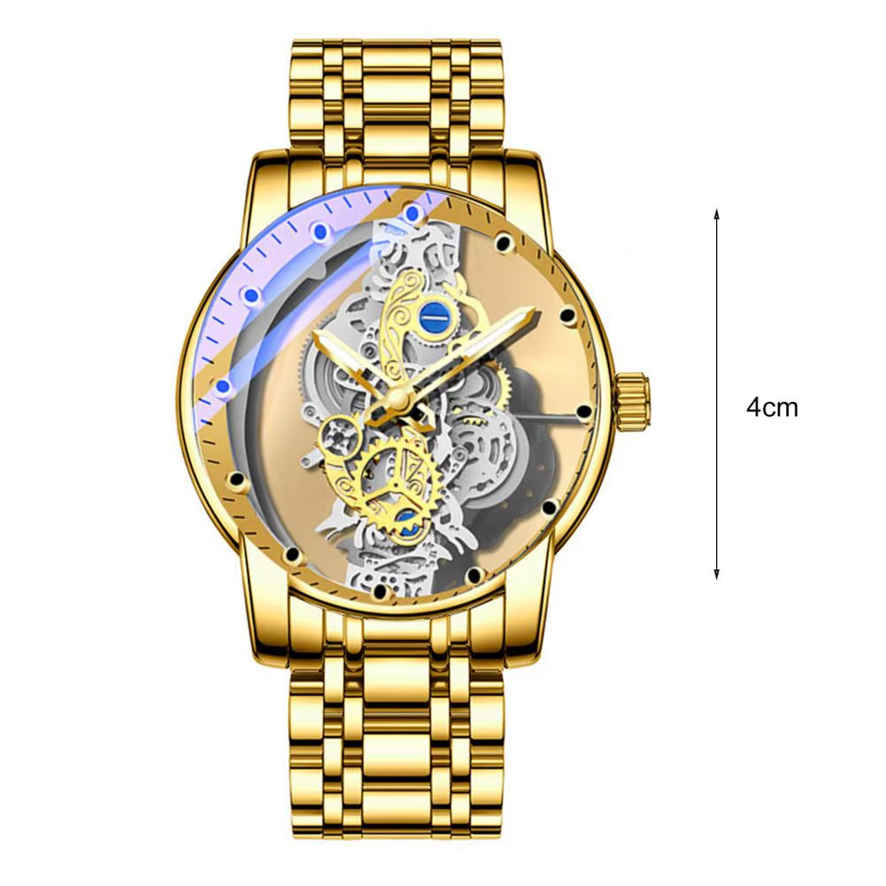 Watch Fashion Golden Skeleton Vintage Man Watch Jewelry Accessories Wrist Watch