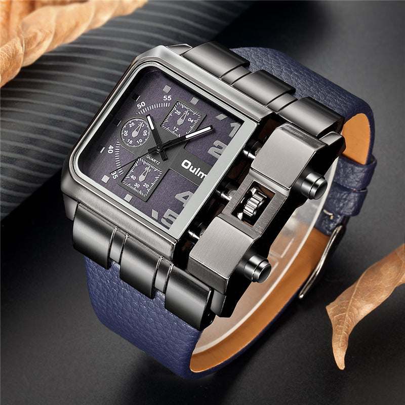 Quartz Watch Men'S Watch Wholesale OULM Casual Belt Men'S Watch