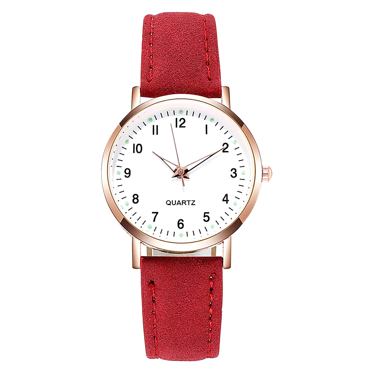 Ladies Luminous Quartz Watch, Digital Leather Watch Ladies Quartz Watch