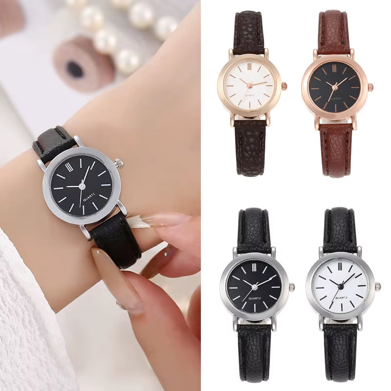 Fashion Women Watch Simple Casual Retro Art Watch Leather Belt Watch Quartz Watch Men Watch Gift Часы Женские