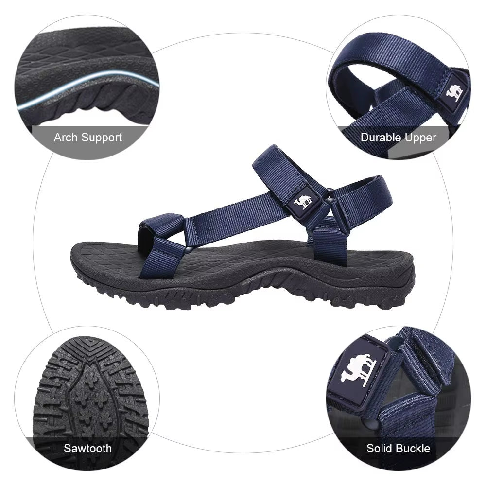 GOLDEN  Shoes Hiking Sport Sandals for Men Anti-Skidding Water Men Sandals Comfortable Outdoor Wading Beach Shoes for Men