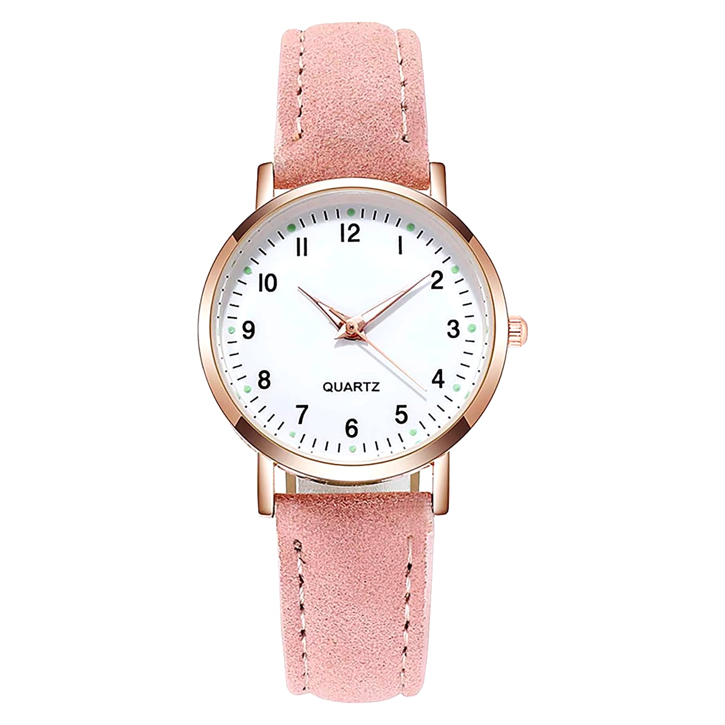 Ladies Luminous Quartz Watch, Digital Leather Watch Ladies Quartz Watch