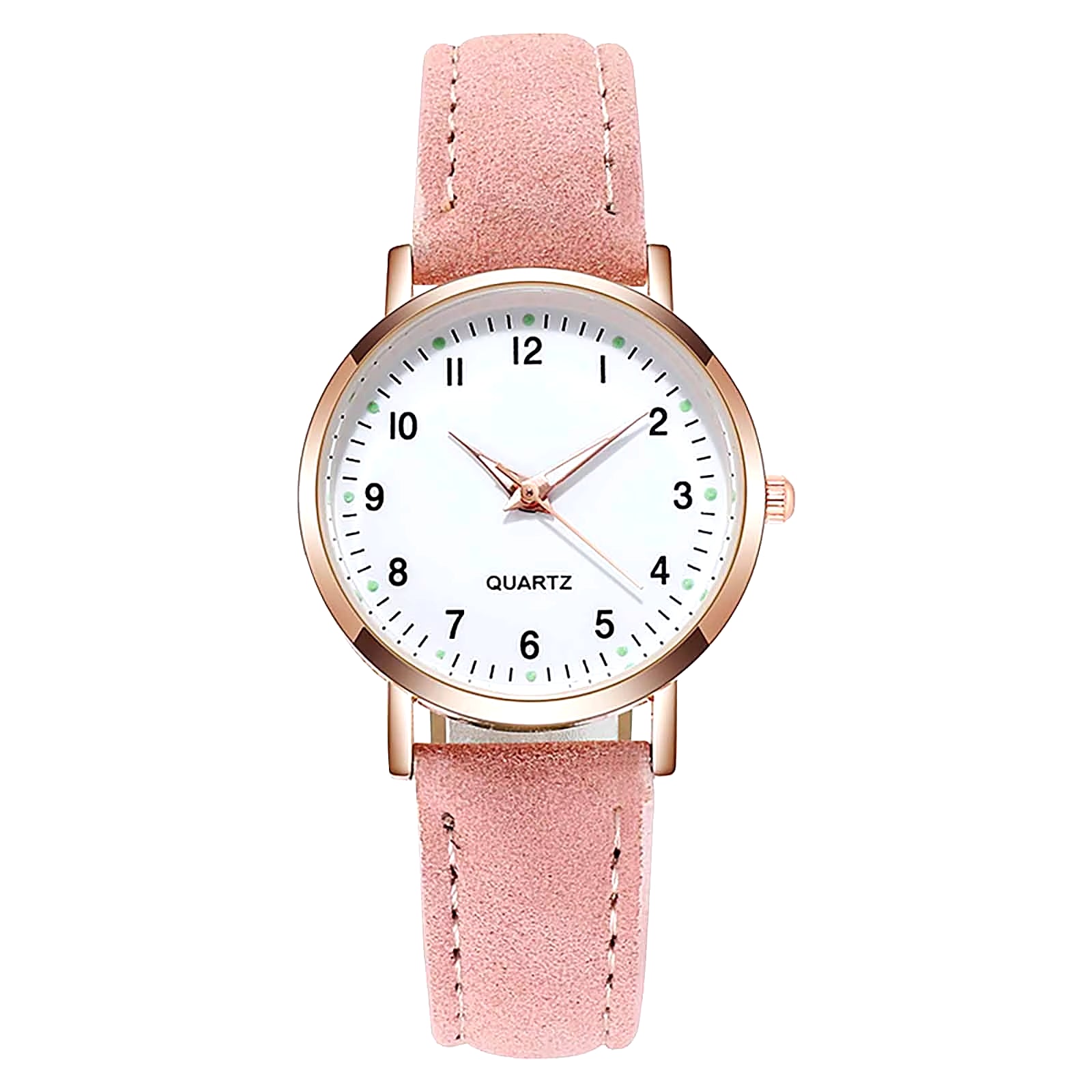 Ladies Luminous Quartz Watch, Digital Leather Watch Ladies Quartz Watch